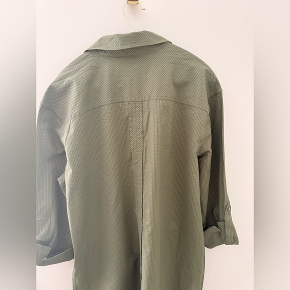 Southern Tide Olive Roll-Tab Shirt Coverup - Picture 7 of 8